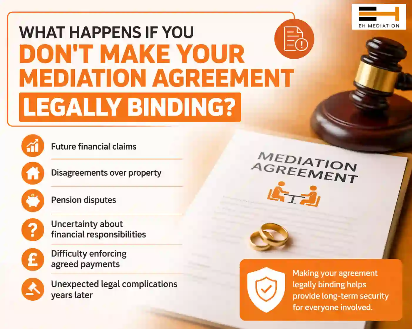 What Happens If You Don't Make Your Mediation Agreement Legally Binding Belper?